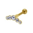 Helix Ear Piercing with Titanium Bar TIP-636-TI